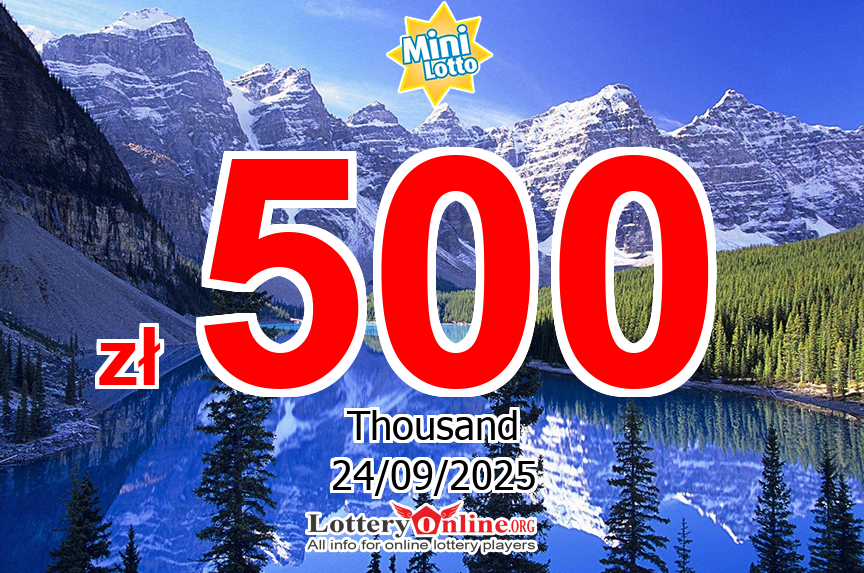 Mini Lotto results for 09/23/25: Jackpot raises to zł 500 K PLN