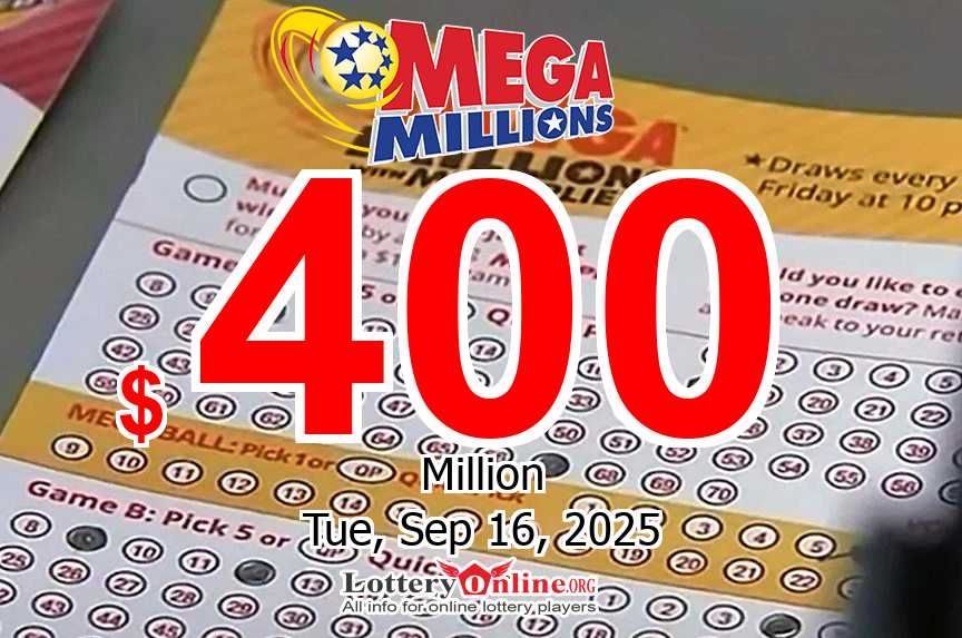 Mega Millions jackpot swells to $400 million for the drawing on Sep. 16, 2025