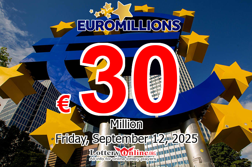 EuroMillions jackpot climbs to €30 million for the drawing on Sep. 12, 2025