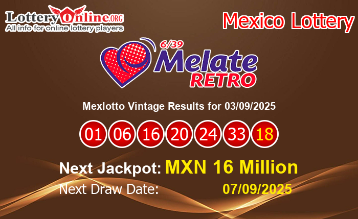 LatestMexlotto Vintage Results