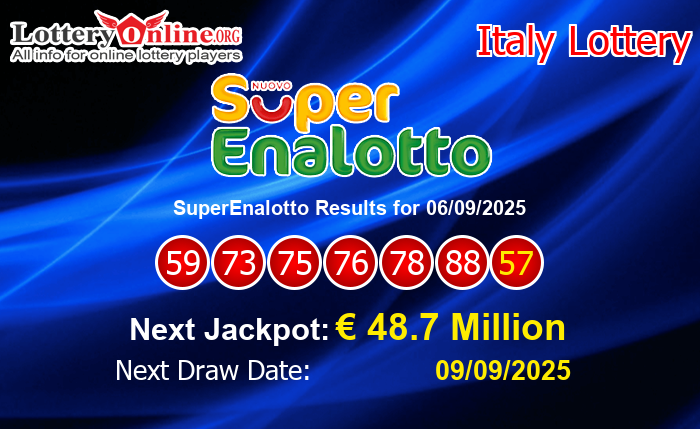 LatestSuperEnalotto Results