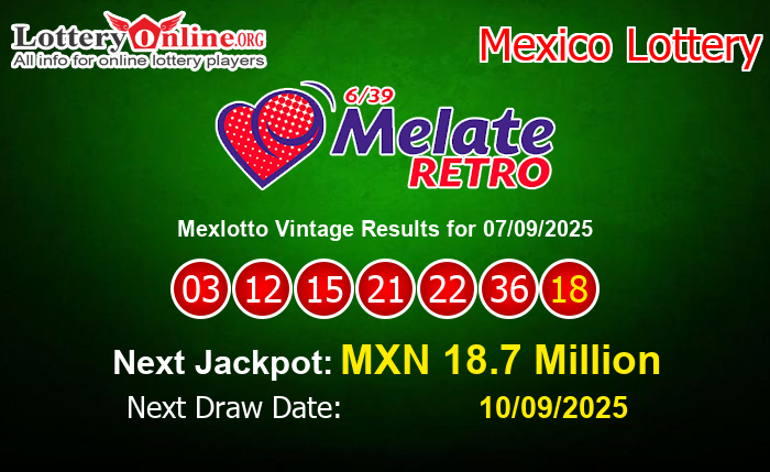 LatestMexlotto Vintage Results