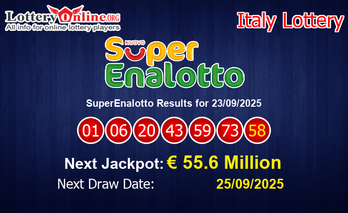 LatestSuperEnalotto Results