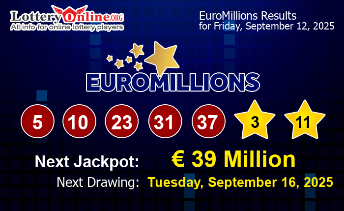 EuroMillions Winning Numbers