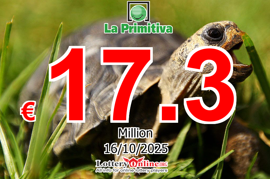 La Primitiva Jackpot rise to € 17.3 Million Euro for Thursday’s Drawing, 10/16/25