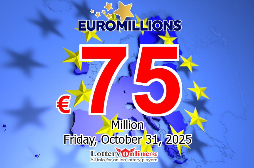 EuroMillions jackpot climbs to €75 million for Oct. 31, 2025