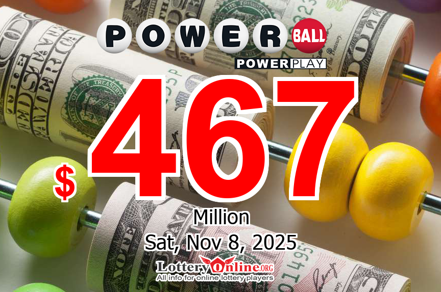 Powerball results for 11/05/25 – Jackpot swells to $467 million