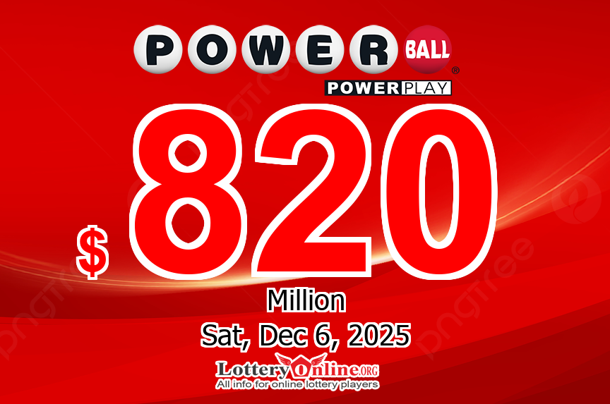 Three winners received the second prizes on 12/03/25; Powerball jackpot spins to $820 million