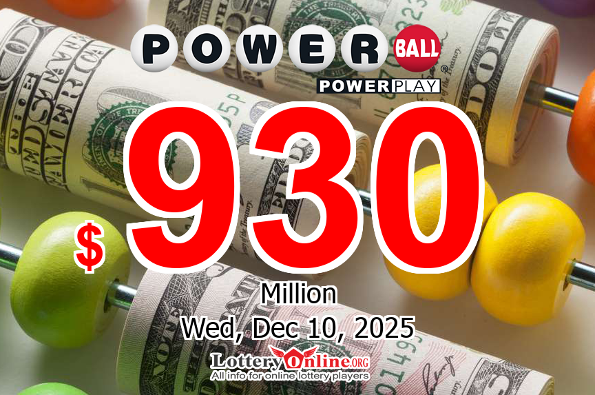 Powerball jackpot tops $930 million for Wednesday, December 10, 2025 drawing