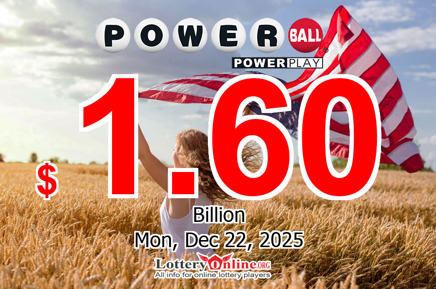 Powerball jackpot rises to $1.60B for 12/22/25 — the 4th-largest in U.S. history