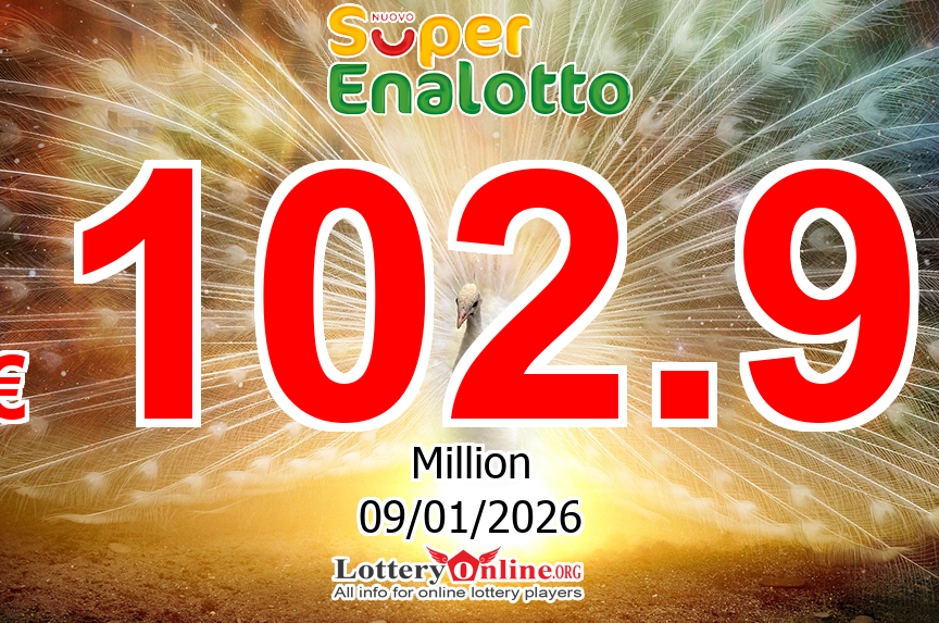 Nobody won jackpot on Jan. 8, 2026; SuperEnalotto climbs to € 102.9 Million Euro