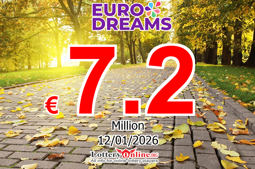 Result of EuroDreams on Jan. 8, 2026: Jackpot is € 7.2 Million Euro now
