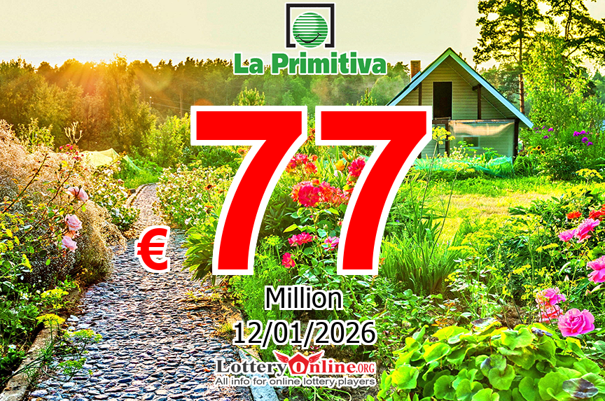 Nobody won jackpot, La Primitiva Climbs To € 77 Million Euro For The Next drawing, 01/12/26
