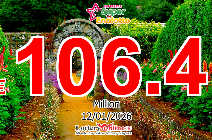Nobody won jackpot, SuperStar Climbs To € 106.4 Million Euro For The Next drawing, 01/12/26