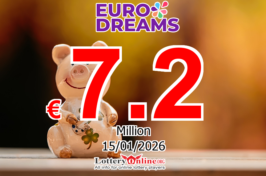 EuroDreams Live Results for 01/12/26, Thursday Jackpot increases to € 7.2 Million Euro