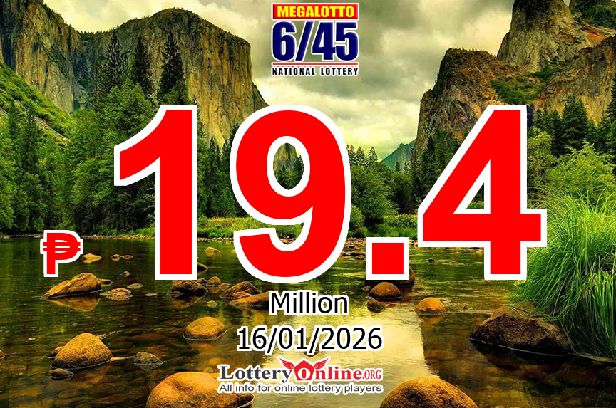 The result of Mega Lotto of Philippines on Jan. 14, 2026; Jackpot is ₱ 19.4 Million PHP