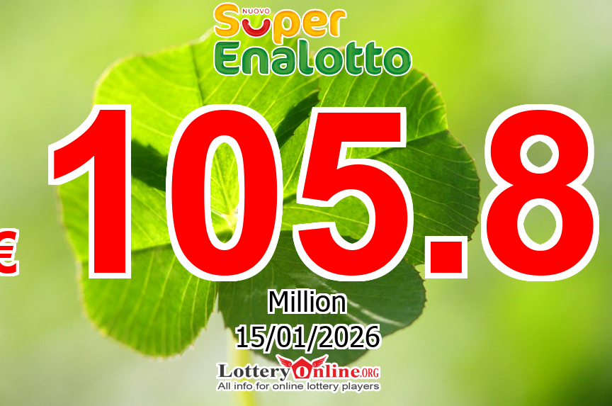 Who will win the next € 105.8 Million Euro SuperEnalotto jackpot on Jan. 15, 2026?