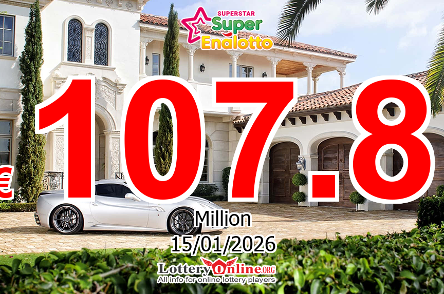 Nobody won jackpot on Jan. 13, 2026; SuperStar climbs to € 107.8 Million Euro