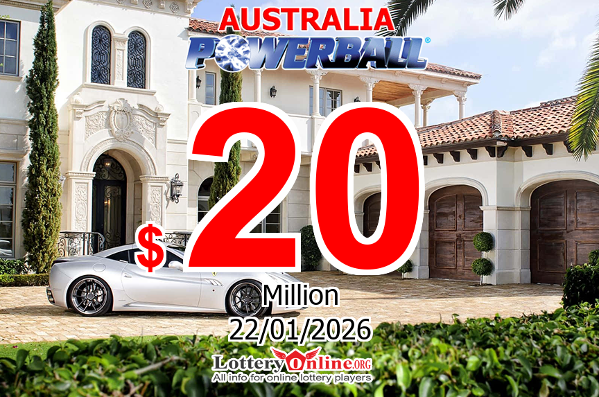 Powerball Lotto Jackpot now is $ 20 Million AUD: No winner of jackpot on Jan. 15, 2026