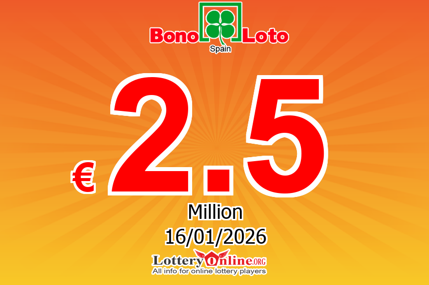 BonoLoto results for 01/15/26: Jackpot is up to € 2.5 Million Euro
