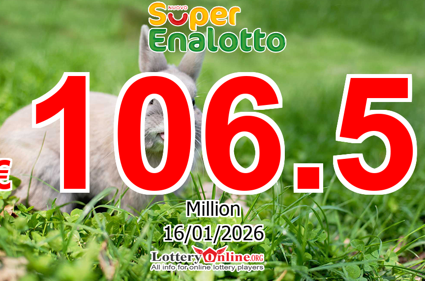 No winner today, Jan. 15, 2026 – SuperEnalotto jackpot increases to € 106.5 Million Euro