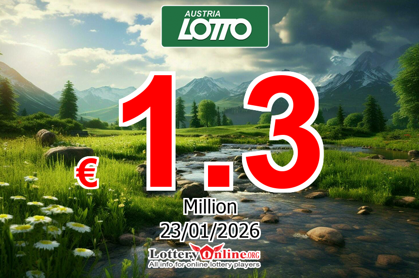 Lotto Jackpot now is € 1.3 Million Euro: No winner of jackpot on Jan. 21, 2026
