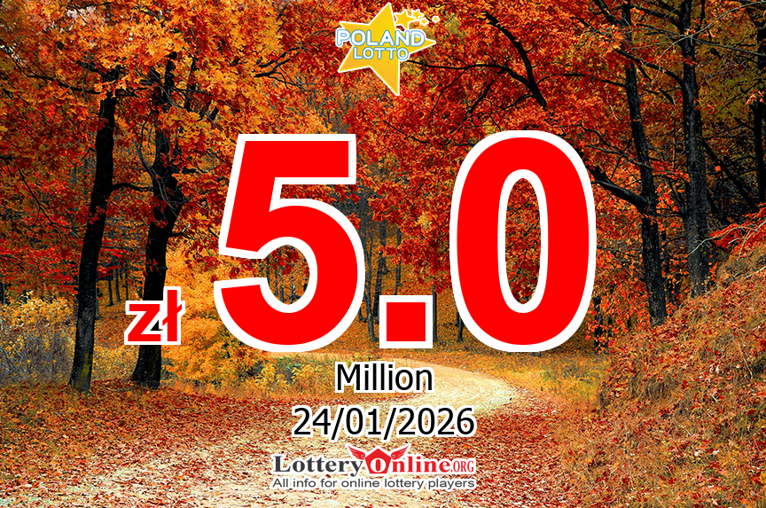 Lotto Live Results for 01/22/26, Saturday Jackpot increases to zł 5 Million PLN