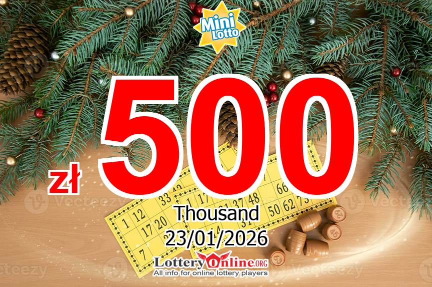 Mini Lotto results of Jan. 22, 2026; Jackpot is zł 500 K PLN