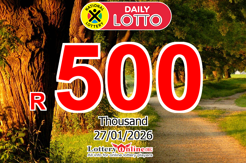 The result of Daily Lotto lottery of South Africa on Jan. 26, 2026