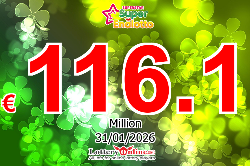 Nobody won jackpot, SuperStar Climbs To € 116.1 Million Euro For The Next drawing, 01/31/26