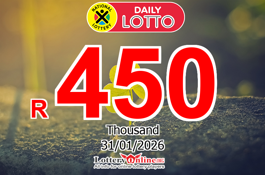 Jackpot R 650 K ZAR of Daily Lotto was owned on Friday, January 30, 2026