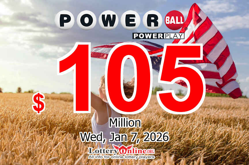Powerball results for 01/05/26; Jackpot swells to $105 million