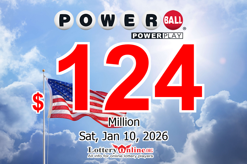 01/07/26: A lucky player won million dollar prize; Powerball jackpot is $124 million