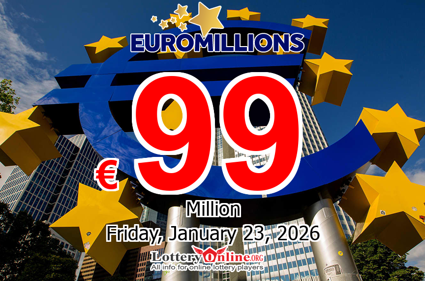 EuroMillions jackpot up to €99 million on 01/23/26 – Get the magic this January!