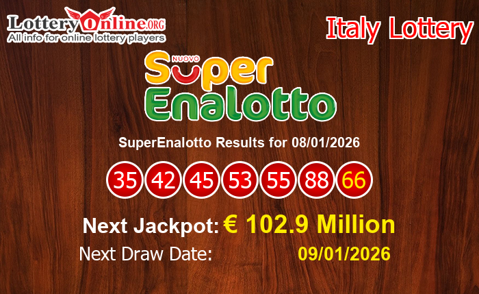 LatestSuperEnalotto Results