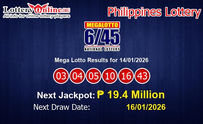 LatestMega Lotto Results