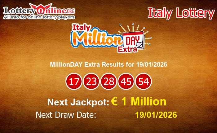 LatestMillionDAY Extra Results