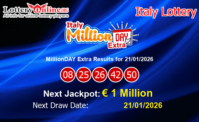 LatestMillionDAY Extra Results