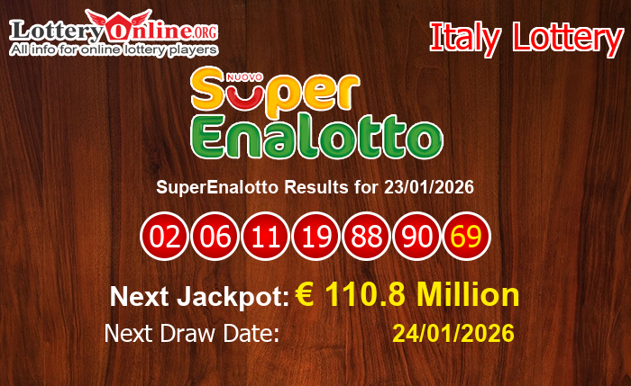 LatestSuperEnalotto Results