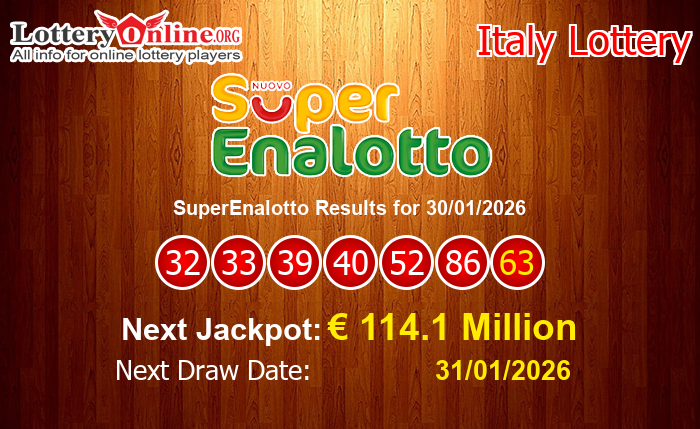 LatestSuperEnalotto Results