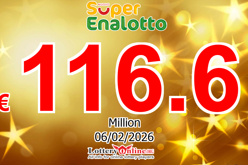 Lottery Fever – SuperEnalotto Jackpot Up To € 116.6 Million Euro this Friday, February 6, 2026
