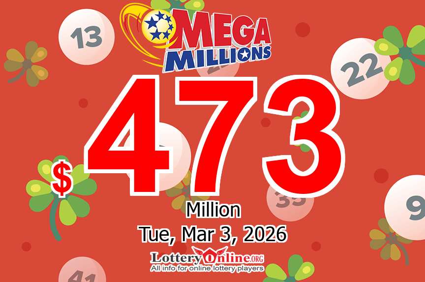 Mega Millions jackpot swells to $473 million for the drawing on Mar. 3, 2026