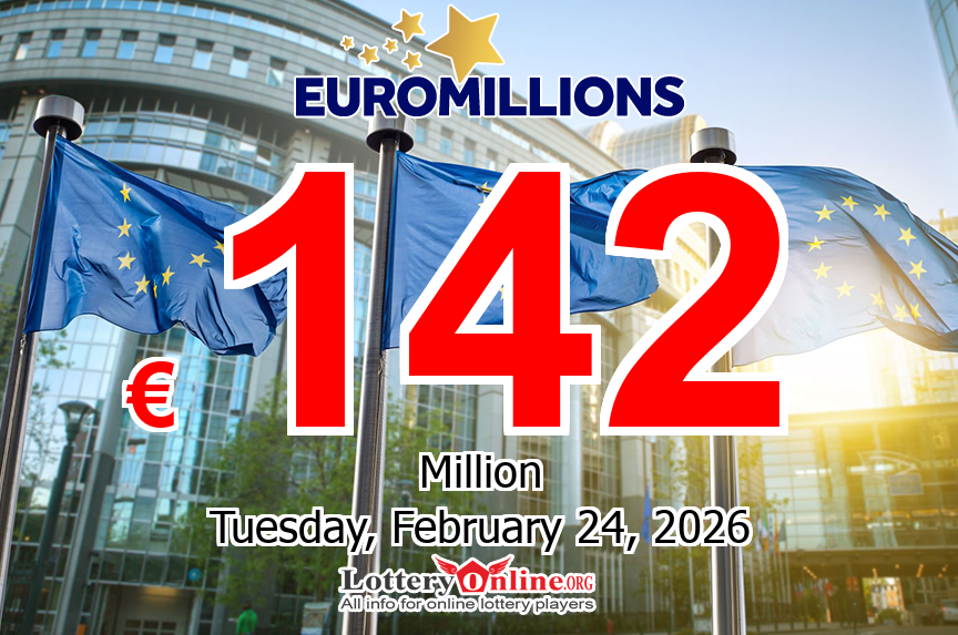 EuroMillions Superdraw Jackpot Grows Again, Reaches €142 million for Feb. 24, 2026 Drawing