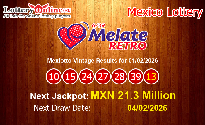 LatestMexlotto Vintage Results