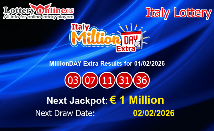 LatestMillionDAY Extra Results
