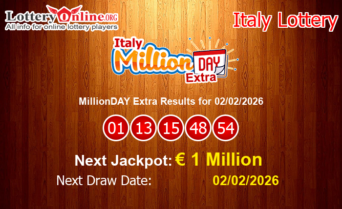 LatestMillionDAY Extra Results