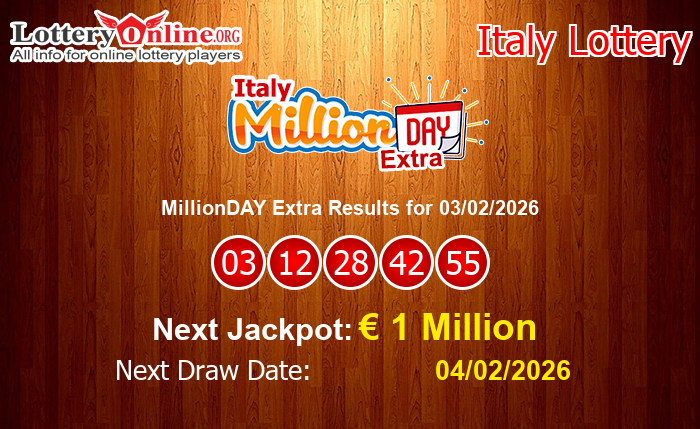 LatestMillionDAY Extra Results