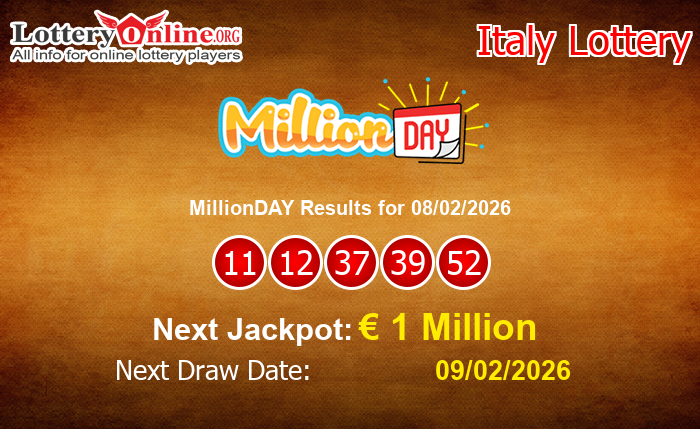 LatestMillionDAY Results