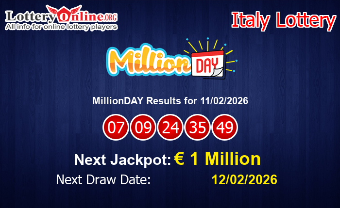 LatestMillionDAY Results