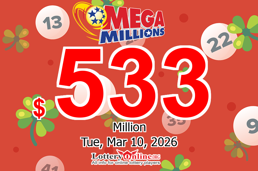 Mega Millions result of 03/06/26 – Jackpot climbs to $533 million